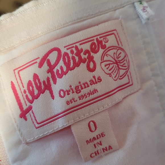 Lilly PULITZER Pink Orange Fish Beverly Hillls Bubbly Strapless Dress, SZ 0 - Picture 6 of 7